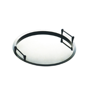 ROUND TRAY WITH STACKABLE HANDLES